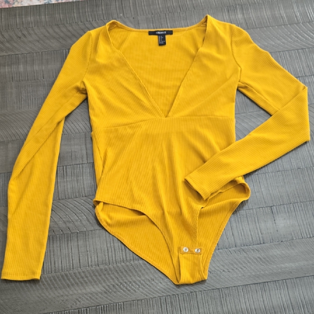 Yellow Long Sleeve Bodysuit